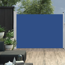 vidaXL kék behúzható oldalsó teraszi napellenző 100 x 500 cm kerti bútor