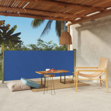 vidaXL kék behúzható oldalsó terasznapellenző 117 x 300 cm kerti bútor