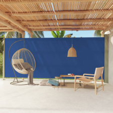 vidaXL kék behúzható oldalsó terasznapellenző 220 x 600 cm kerti bútor