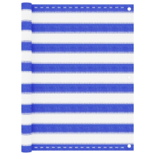 vidaXL kék és fehér HDPE erkélytakaró 90 x 400 cm kerti bútor