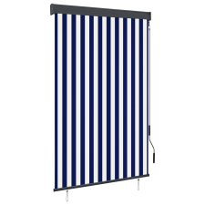 vidaXL kék és fehér kültéri roló 120 x 250 cm lakástextília