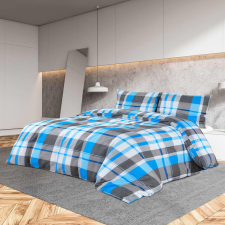 vidaXL kék és szürke pamut ágyneműhuzat-garnitúra 155 x 220 cm lakástextília