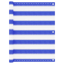 vidaXL kék-fehér HDPE erkélytakaró 75 x 500 cm kerti bútor