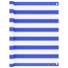 vidaXL kék-fehér HDPE erkélytakaró 90 x 300 cm kerti bútor