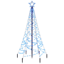 vidaXL kék fényű karácsonyfa tüskével 200 LED-del 180 cm (343569) műfenyő
