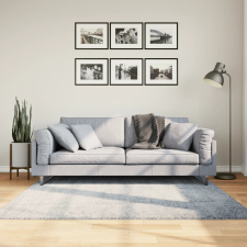 vidaXL kék hosszú szálú bozontos modern szőnyeg 160 x 160 cm lakástextília