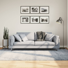 vidaXL kék hosszú szálú bozontos modern szőnyeg 160 x 230 cm lakástextília