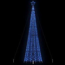 vidaXL kék karácsonyfa fénykúp tüskékkel 1534 LED 500 cm műfenyő