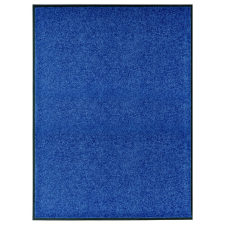 vidaXL Kék kimosható lábtörlő 90 x 120 cm lakástextília