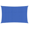 vidaXL kék négyszögletű HDPE napvitorla 160 g/m² 4x7 m