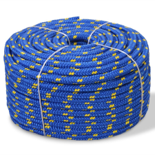 vidaXL kék polipropilén hajókötél 14 mm 50 m kábel és adapter