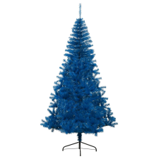 vidaXL kék PVC fél műkarácsonyfa állvánnyal 210 cm (344683) műfenyő