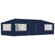 vidaXL kék rendezvénysátor oldalfalakkal 4 x 9 m 90 g/m² sátor