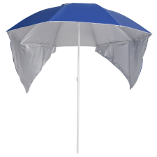 vidaXL kék strandnapernyő oldalfalakkal 215 cm (318837) kerti bútor