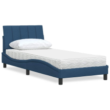 vidaXL kék szövet ágy matraccal 80x200 cm ágy és ágykellék