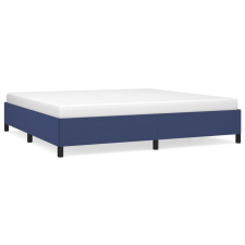 vidaXL kék szövet ágykeret 200x200 cm (347096) ágy és ágykellék