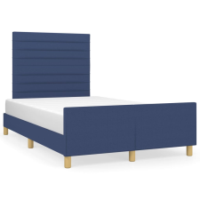 vidaXL kék szövet ágykeret fejtámlával 120 x 200 cm (3125128) ágy és ágykellék