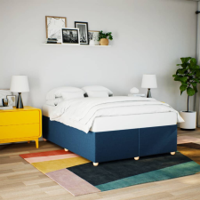 vidaXL kék szövet ágykeret matrac nélkül 160 x 200 cm ágy és ágykellék