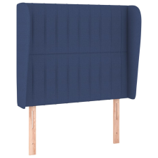 vidaXL kék szövet fejtámla szárnyakkal 103 x 23 x 118/128 cm (3118190) ágy és ágykellék
