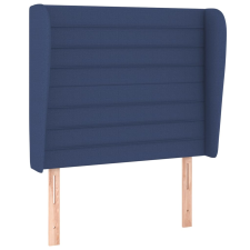 vidaXL kék szövet fejtámla szárnyakkal 83 x 23 x 118/128 cm (3118076) ágy és ágykellék