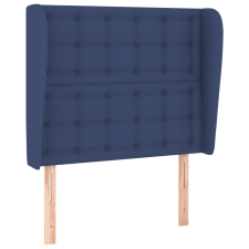 vidaXL kék szövet fejtámla szárnyakkal 83 x 23 x 118/128 cm (3118370) ágy és ágykellék