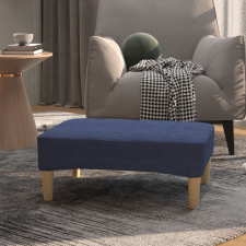 vidaXL kék szövet lábzsámoly 78 x 56 x 32 cm bútor