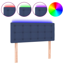 vidaXL kék szövet LED-es fejtámla 100x5x78/88 cm (3122042) ágy és ágykellék