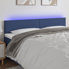 vidaXL kék szövet LED-es fejtámla 160x5x78/88 cm ágy és ágykellék