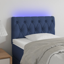 vidaXL kék szövet LED-es fejtámla 80 x 7 x 78/88 cm ágy és ágykellék
