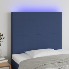 vidaXL kék szövet LED-es fejtámla 90x5x118/128 cm ágy és ágykellék