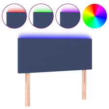 vidaXL kék szövet LED-es fejtámla 90x5x78/88 cm (3121320) ágy és ágykellék