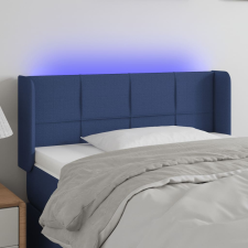 vidaXL kék szövet LED-es fejtámla 93 x 16 x 78/88 cm ágy és ágykellék