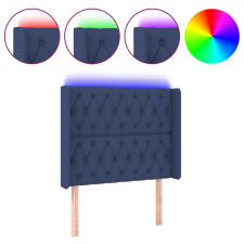 vidaXL kék szövet LED-es fejtámla 93x16x118/128 cm (3124372) ágy és ágykellék