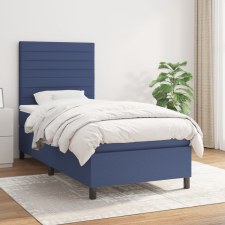 vidaXL kék szövet rugós ágy matraccal 100 x 200 cm ágy és ágykellék