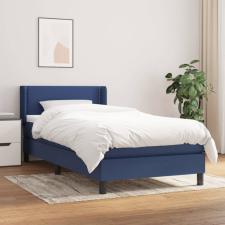 vidaXL Kék szövet rugós ágy matraccal 100 x 200 cm ágy és ágykellék