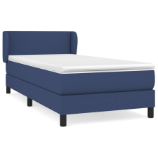vidaXL kék szövet rugós ágy matraccal 100 x 200 cm (3126067) ágy és ágykellék