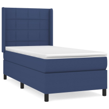 vidaXL kék szövet rugós ágy matraccal 100 x 200 cm (3131415) ágy és ágykellék