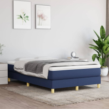 vidaXL kék szövet rugós ágy matraccal 120 x 200 cm ágy és ágykellék