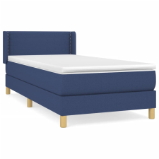 vidaXL kék szövet rugós ágy matraccal 80 x 200 cm (3130151) ágy és ágykellék