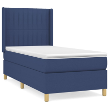 vidaXL kék szövet rugós ágy matraccal 80 x 200 cm (3132111) ágy és ágykellék