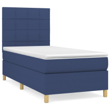 vidaXL kék szövet rugós ágy matraccal 80 x 200 cm (3142295) ágy és ágykellék