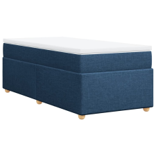 vidaXL kék szövet rugós ágy matraccal 80 x 200 cm (3285337) ágy és ágykellék