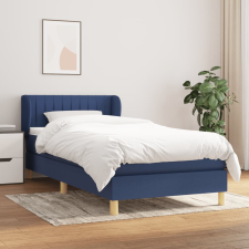 vidaXL kék szövet rugós ágy matraccal 90 x 190 cm ágy és ágykellék