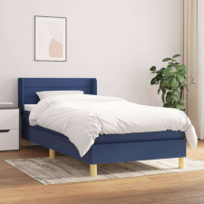 vidaXL kék szövet rugós ágy matraccal 90 x 190 cm ágy és ágykellék