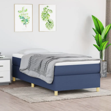 vidaXL Kék szövet rugós ágykeret 80 x 200 cm ágy és ágykellék