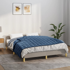 vidaXL kék szövet súlyozott takaró 150 x 200 cm 11 kg lakástextília