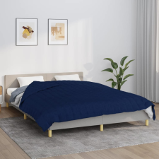 vidaXL kék szövet súlyozott takaró 220 x 230 cm 11 kg lakástextília