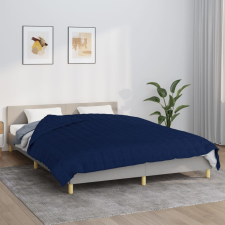 vidaXL kék szövet súlyozott takaró 220 x 240 cm 11 kg lakástextília