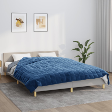 vidaXL kék szövet súlyozott takaró 220 x 240 cm 15 kg lakástextília