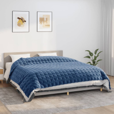 vidaXL kék szövet súlyozott takaró 235 x 290 cm 15 kg lakástextília